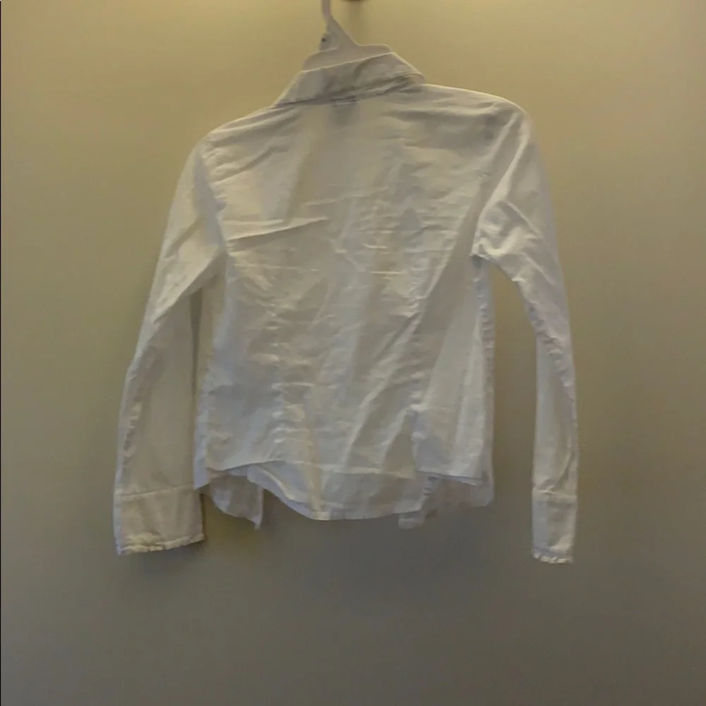 Gap‎ Kids Girls Button Down White Shirt Size S